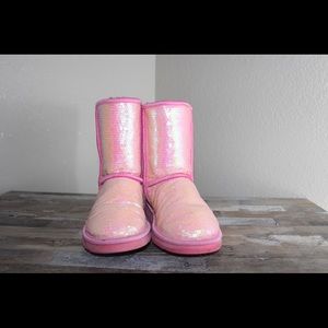 Light pink sequence UGG Boots